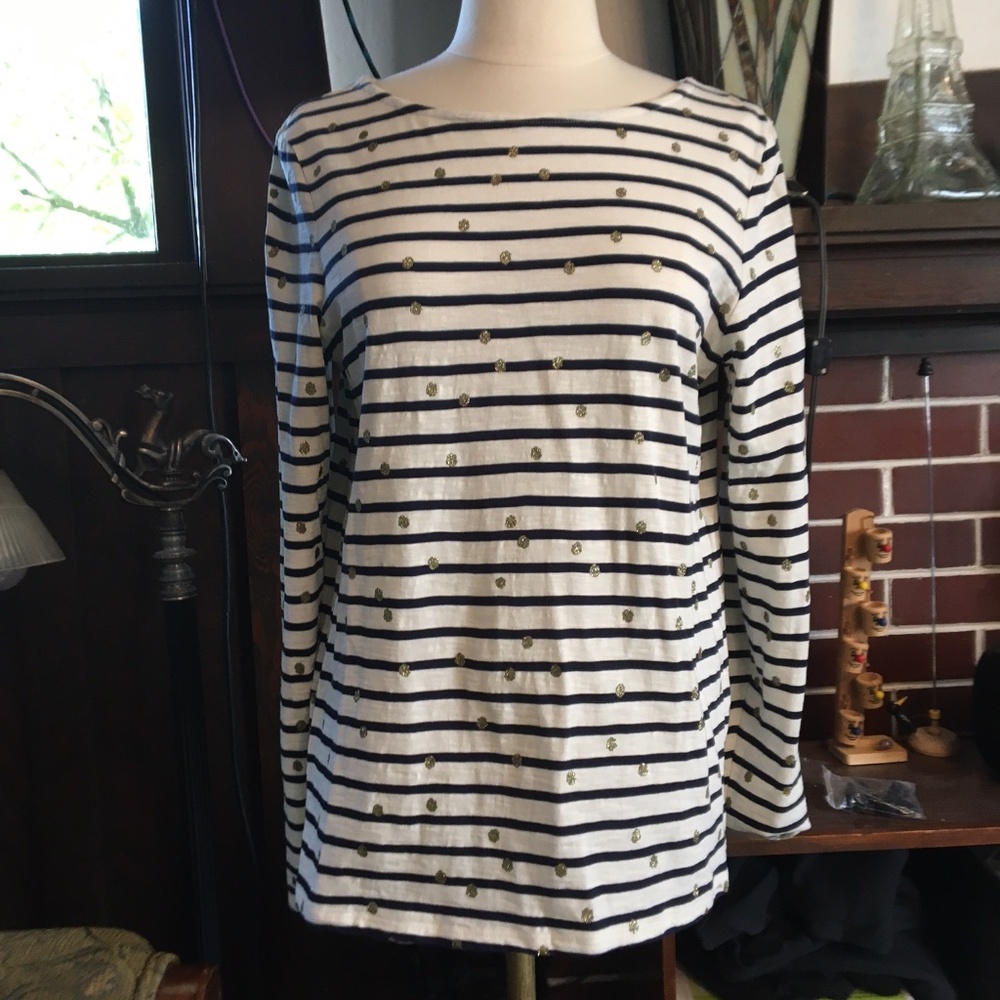 Vintage Boden Striped Long Sleeve Cotton Shirt, UK Size 12, US Size 8